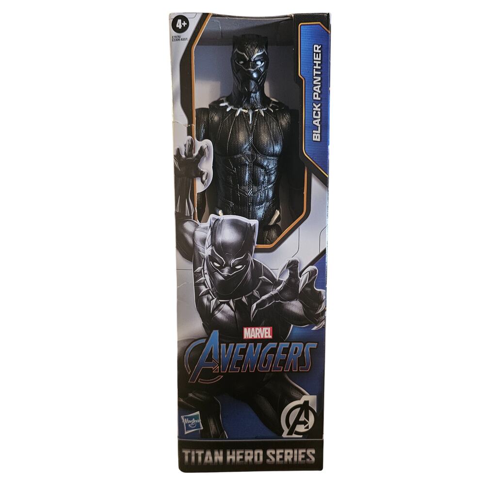 ❤️2/$12 Marvel Avengers Black Panther Action Figure Titan Hero Series 12 in. NWT